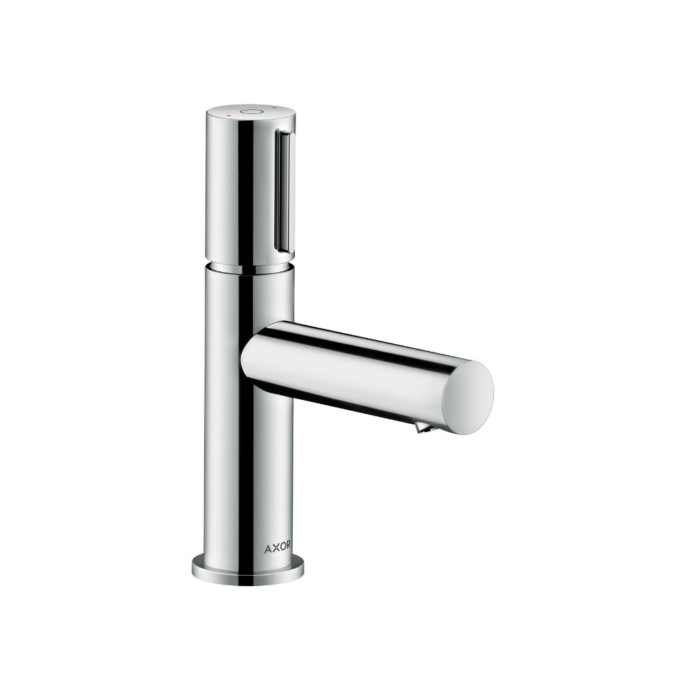 Смеситель AXOR Uno для раковины с высотой излива 80 мм Select с незапираемым сливным набором шлифованный никель  45015000