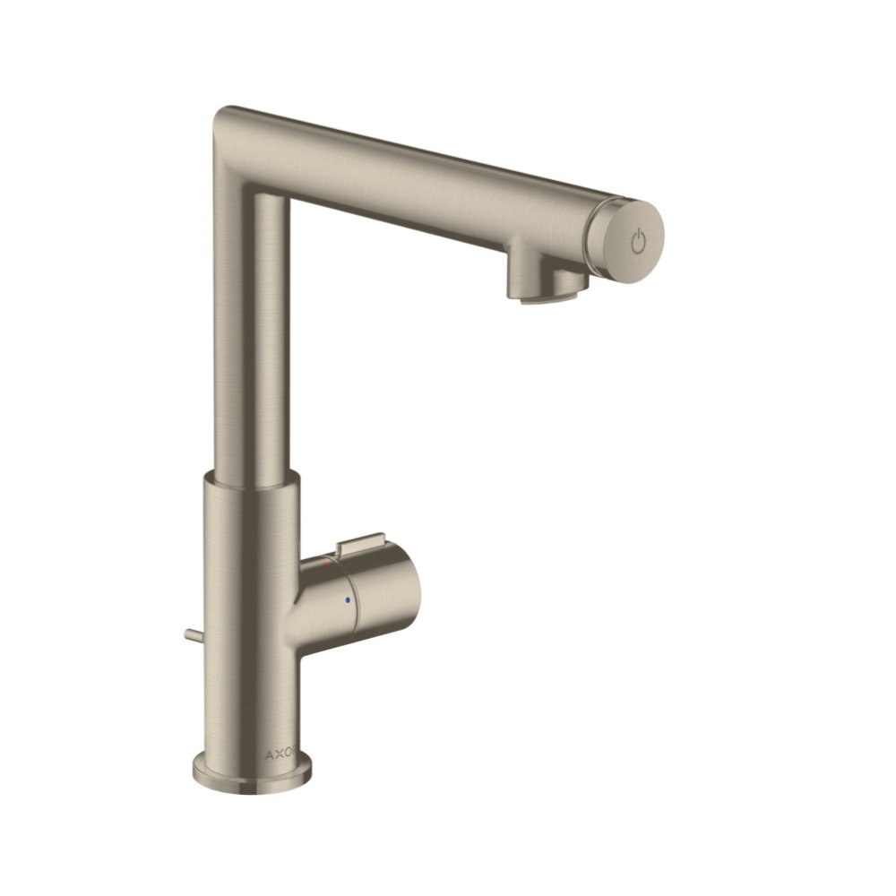 Смеситель AXOR Uno для раковины с высотой излива 220 мм Select со сливным гарнитуром полированная латунь  45016820