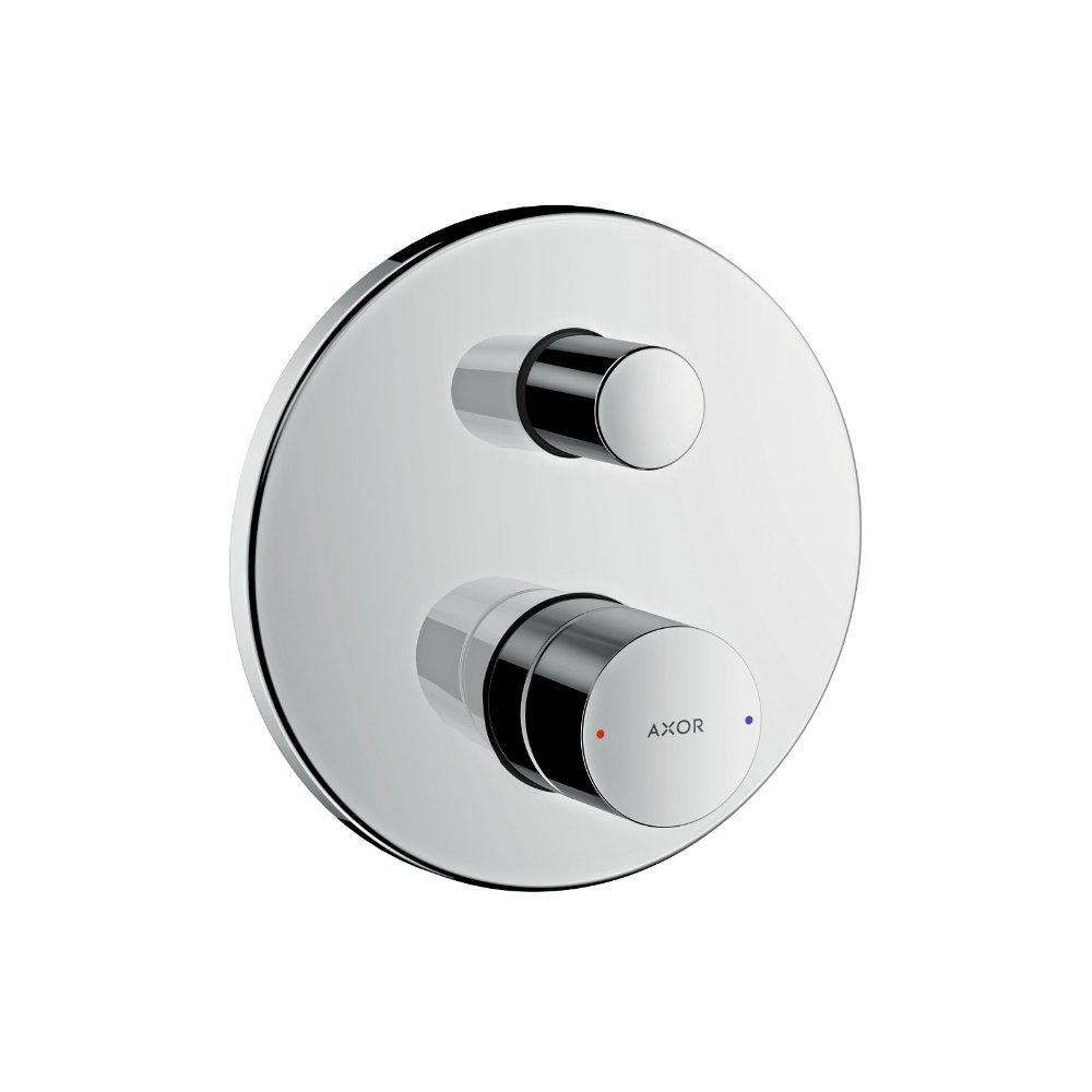 Смеситель для ванны AXOR Uno с рукояткой zero со встроенной защитной комбинацией для скрытого монтажа шлифованный никель  45407820