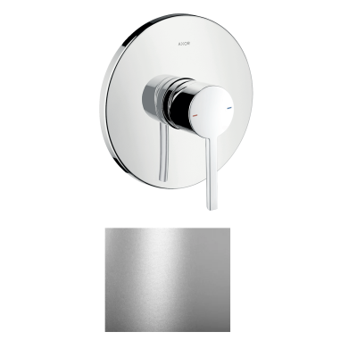 Смеситель для душа Axor Starck, однорычажный, скрытого монтажа, с плоской рычаговой рукояткой, 10614800, сталь