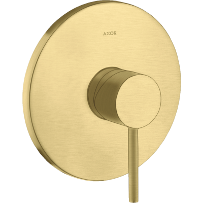 Смеситель для душа Axor Starck, однорычажный, скрытого монтажа, с круглой рычаговой рукояткой, 10616950, шлифованная медь