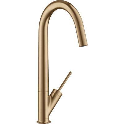 Смеситель для кухни Axor Starck 300, однорычажный, с поворотным изливом, 10822310, шлифованное красное золото