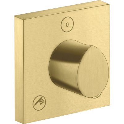 Запорный/переключающий вентиль Trio/Quattro Axor Starck Organic, 120/120, скрытого монтажа, 12731950, шлифованная медь