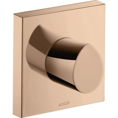 Запорный вентиль Axor Starck Organic, 120/120, скрытого монтажа, 12771300, полированное красное золото 