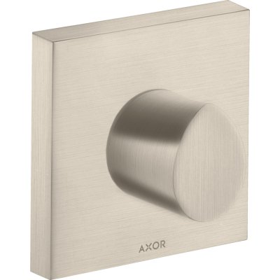 Запорный вентиль Axor Starck Organic, 120/120, скрытого монтажа, 12771820, шлифованный никель