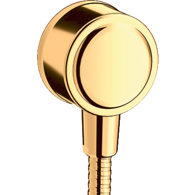 Шланговое подсоединение Fixfit Axor Montreux, с клапаном обратного тока, 16884990, полированное золото