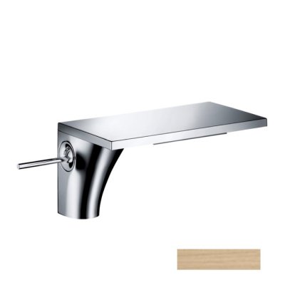 Смеситель для раковины Axor Massaud, однорычажный, 110, с не запираемым сливным набором, 18010140, шлифованная бронза