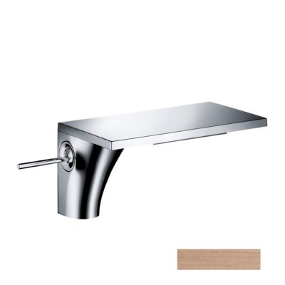 Смеситель для раковины Axor Massaud, однорычажный, 110, с не запираемым сливным набором, 18010310, шлифованное красное золото