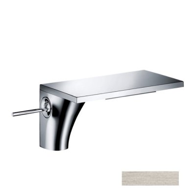 Смеситель для раковины Axor Massaud, однорычажный, 110, с не запираемым сливным набором, 18010800, сталь