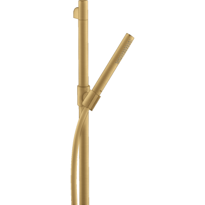Душевой набор Axor Starck, 0,9 м, с ручным душем-"палочкой", 1 jet, 27983250, шлифованное золото