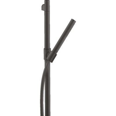 Душевой набор Axor Starck, 0,9 м, с ручным душем-"палочкой", 1 jet, 27983340, шлифованный черный хром 