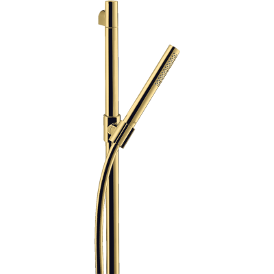 Душевой набор Axor Starck, 0,9 м, с ручным душем-"палочкой", 1 jet, 27983990, полированное золото