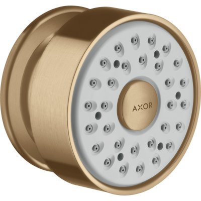 Боковая форсунка душа Axor, 1 jet, круглая, 28464140, шлифованная бронза