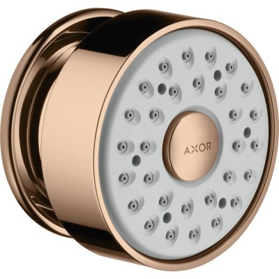 Боковая форсунка душа Axor, 1 jet, круглая, 28464300, полированное красное золото 