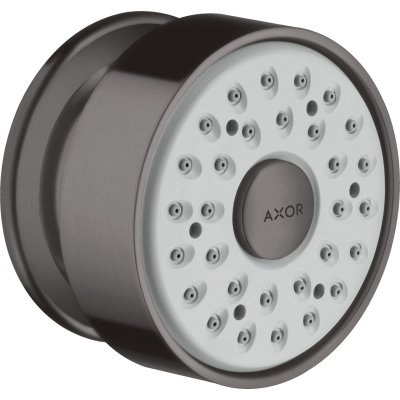 Боковая форсунка душа Axor, 1 jet, круглая, 28464340, шлифованный черный хром 