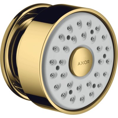 Боковая форсунка душа Axor, 1 jet, круглая, 28464990, полированное золото