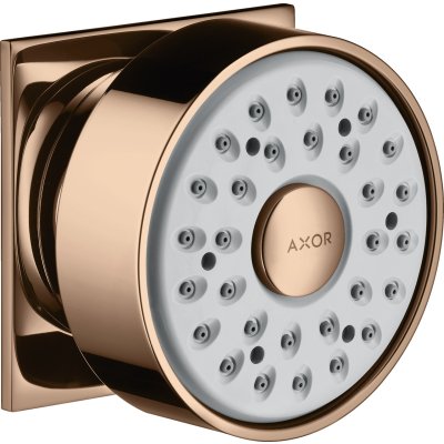 Боковая форсунка душа Axor, 1 jet, квадратная, 28469300, полированное красное золото 