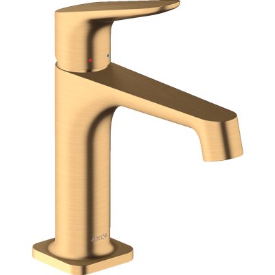 Смеситель для раковины Axor Citterio M, однорычажный, 100, со сливным гарнитуром, 34010950, шлифованная медь