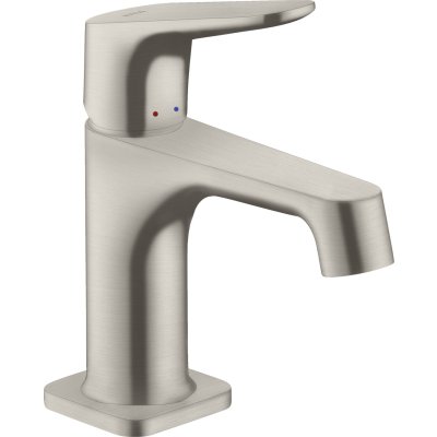 Смеситель для раковины Axor Citterio M, однорычажный, 70, для гостевой раковины, со сливным гарнитуром, 34016800, сталь