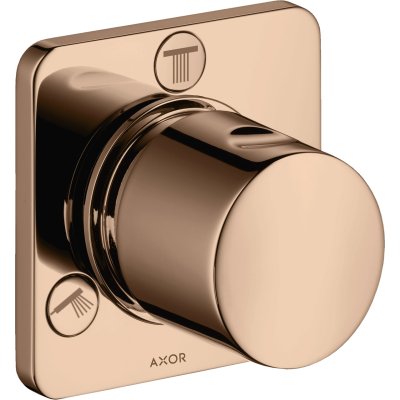 Запорный/переключающий вентиль Trio/Quattro Axor Citterio M, скрытого монтажа, 34920300, полированное красное золото 