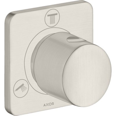 Запорный/переключающий вентиль Trio/Quattro Axor Citterio M, скрытого монтажа, 34920800, сталь