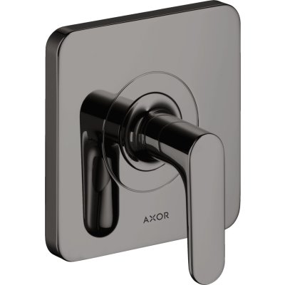 Запорный вентиль Axor Citterio M, с рычаговой рукояткой, скрытого монтажа, 34960330, полированный черный хром 