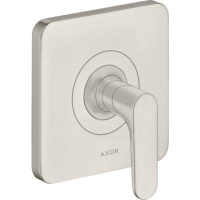 Запорный вентиль Axor Citterio M, с рычаговой рукояткой, скрытого монтажа, 34960800, сталь