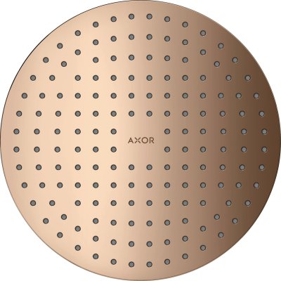 Верхний душ Axor ShowerSolutions, потолочный монтаж, 250 мм, 2 jet, 35298300, полированное красное золото 