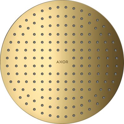 Верхний душ Axor ShowerSolutions, потолочный монтаж, 250 мм, 2 jet, 35298990, полированное золото