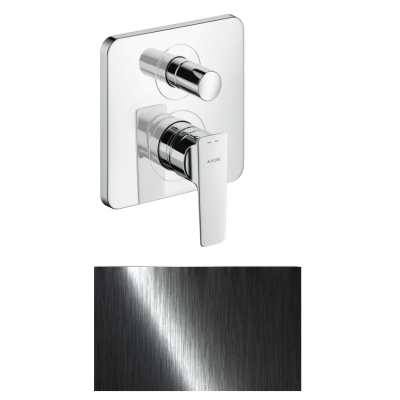 Смеситель для ванны Axor Citterio E, однорычажный, скрытого монтажа, 36455340, шлифованный черный хром 