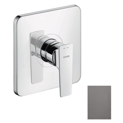 Смеситель для душа Axor Citterio E, однорычажный, скрытого монтажа, 36655340, шлифованный черный хром 