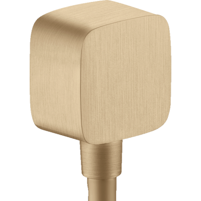 Шланговое подсоединение Axor ShowerSolutions, softsquare, 36731140, шлифованная бронза