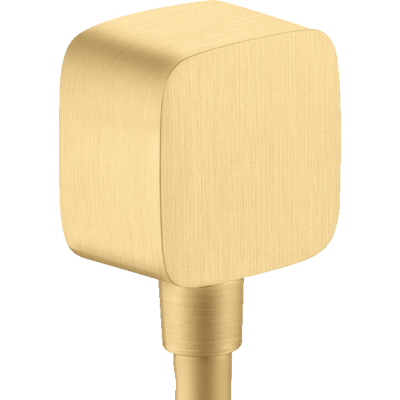 Шланговое подсоединение Axor ShowerSolutions, softsquare, 36731250, шлифованное золото