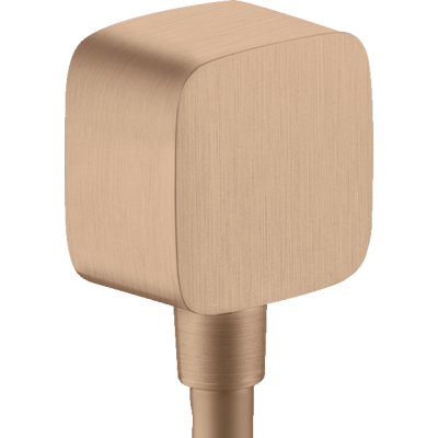 Шланговое подсоединение Axor ShowerSolutions, softsquare, 36731310, шлифованное красное золото