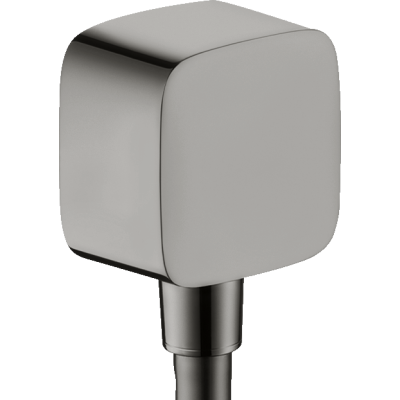 Шланговое подсоединение Axor ShowerSolutions, softsquare, 36731330, полированный черный хром 