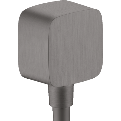 Шланговое подсоединение Axor ShowerSolutions, softsquare, 36731340, шлифованный черный хром 