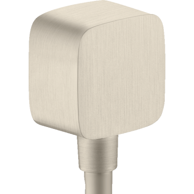 Шланговое подсоединение Axor ShowerSolutions, softsquare, 36731820, шлифованный никель