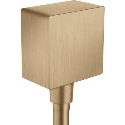 Шланговое подсоединение Axor ShowerSolutions, квадратное, 36732140, шлифованная бронза