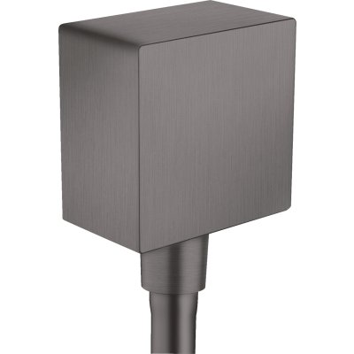 Шланговое подсоединение Axor ShowerSolutions, квадратное, 36732340, шлифованный черный хром 