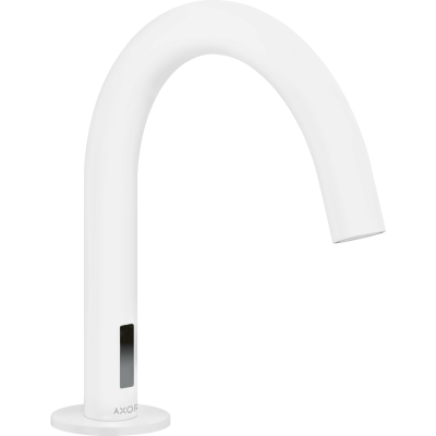 Электронный смеситель для раковины Axor Uno, с предустановкой температуры, от сети 230 V, 38010700, матовый белый