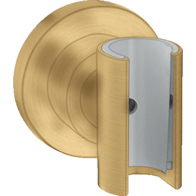 Держатель ручного душа Axor Citterio, круглый, 39525250, шлифованное золото