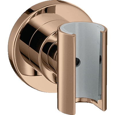 Держатель ручного душа Axor Citterio, круглый, 39525300, полированное красное золото 