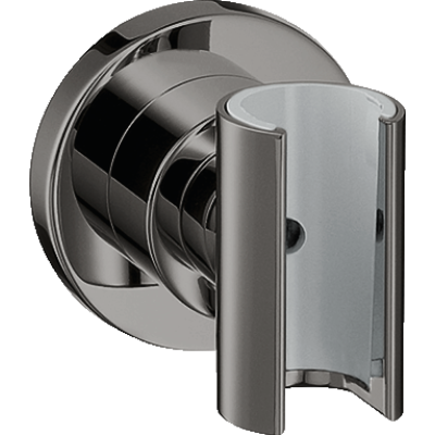 Держатель ручного душа Axor Citterio, круглый, 39525330, полированный черный хром 