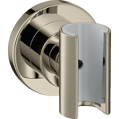 Держатель ручного душа Axor Citterio, круглый, 39525830, полированный никель