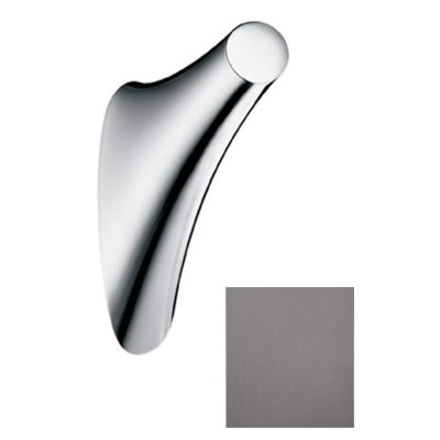 Крючок для полотенца Axor Massaud, одинарный, 42237340, шлифованный черный хром 