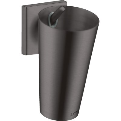 Стакан для зубных щеток Axor Starck Organic, 42734340, шлифованный черный хром 