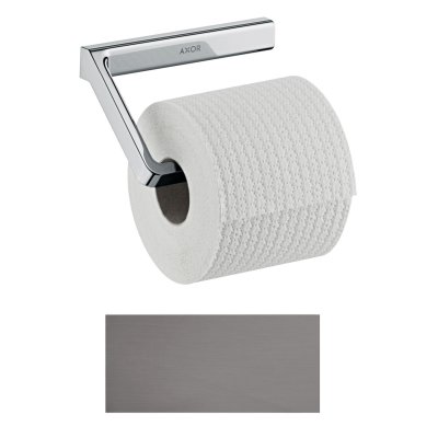 Держатель туалетной бумаги Axor Universal SoftSquare,без крышки, 42846340, шлифованный черный хром 