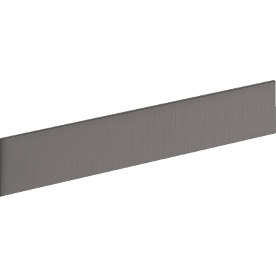 Декоративная панель-накладка на полку Axor Universal SoftSquare, 150 мм, 42890340, шлифованный черный хром 