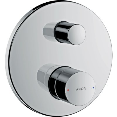 Смеситель для ванны Axor Uno, однорычажный, с рукояткой Zero, скрытого монтажа, 45405340, шлифованный черный хром 