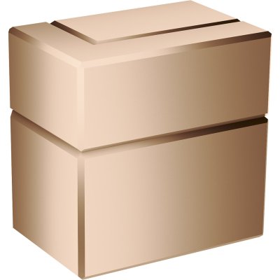 Запорный вентиль Axor Edge, скрытого монтажа, 46770300, полированное красное золото 